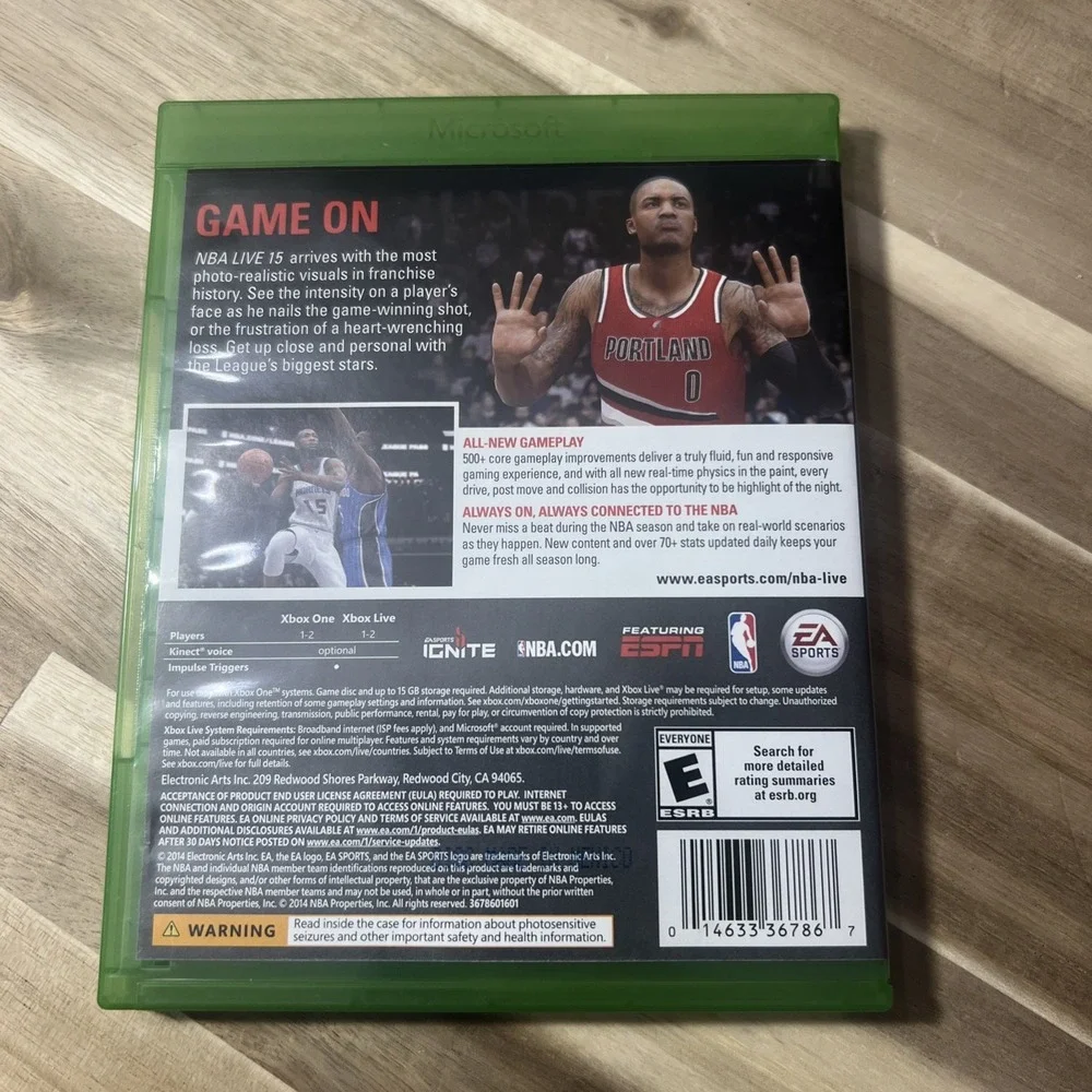 NBA Live 15 (Microsoft Xbox One, 2014)